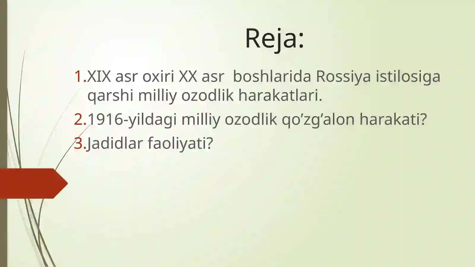 Milliy davlatchilikni tiklash va ozodlik uchun kurash 2