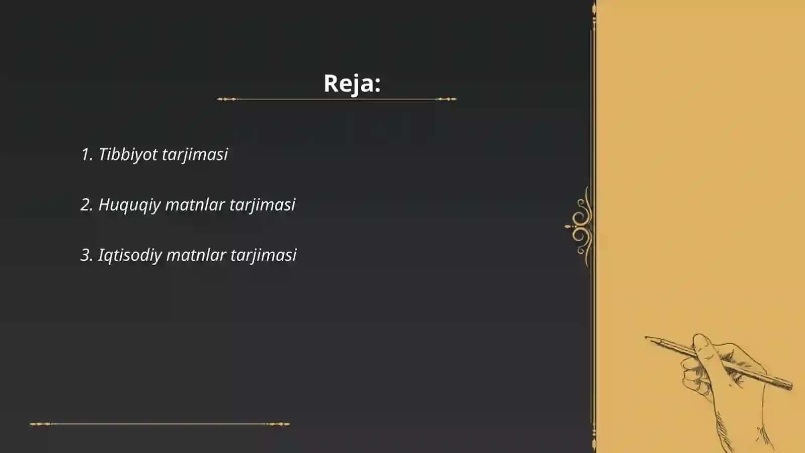 Tibbiyot tarjimasi 2