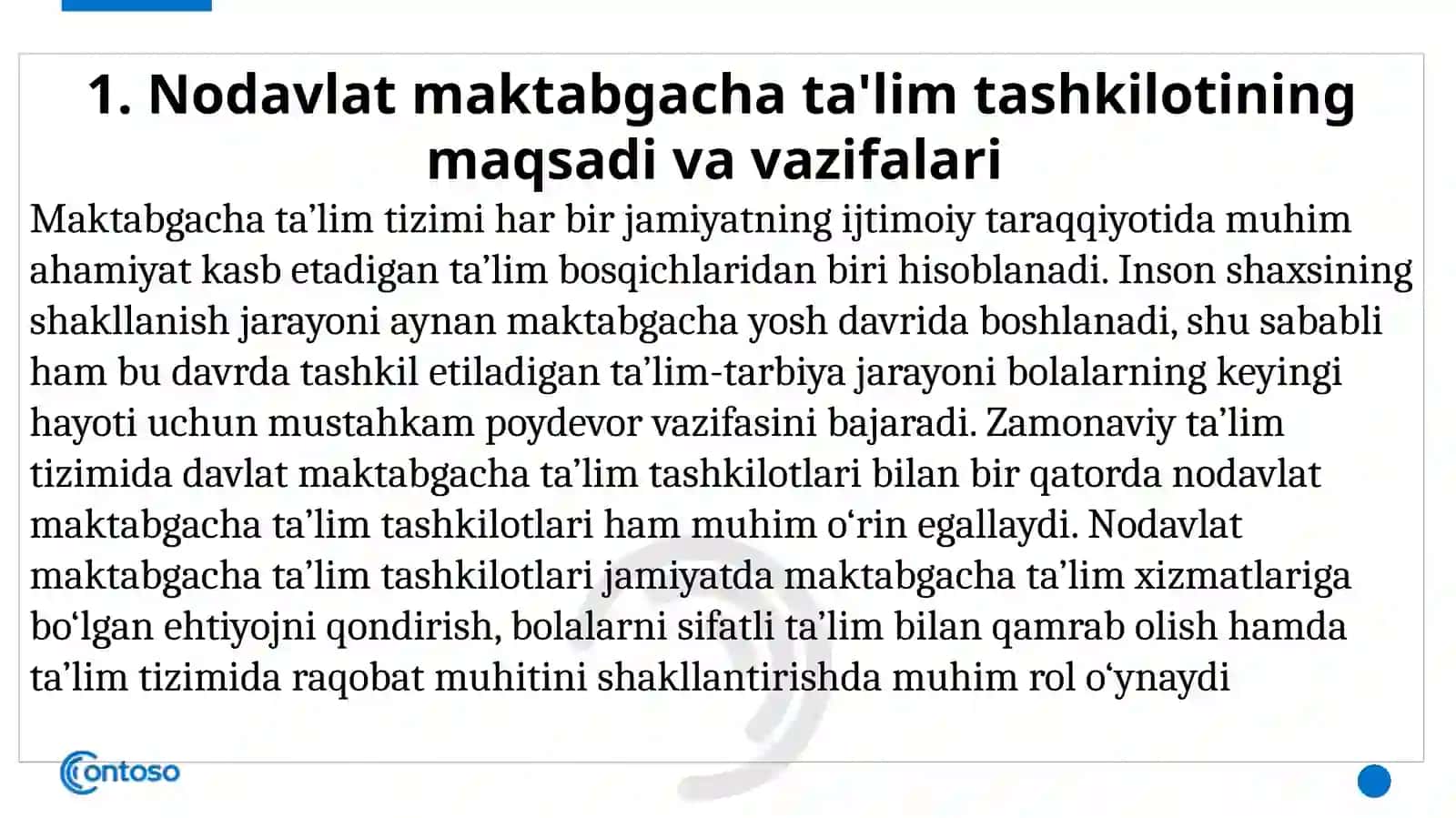 Nodavlatmaktabgachata'limtashkilotini tashkiletish 2