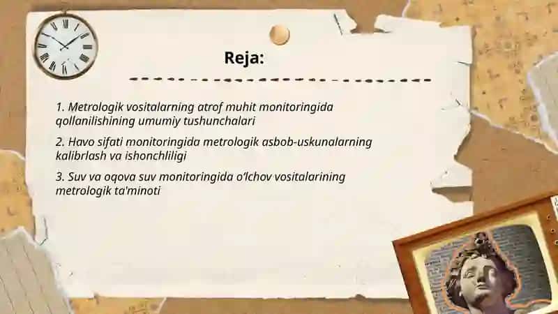 Metrologik vositalarning atrof muhit monitoringida qollanilishi 2