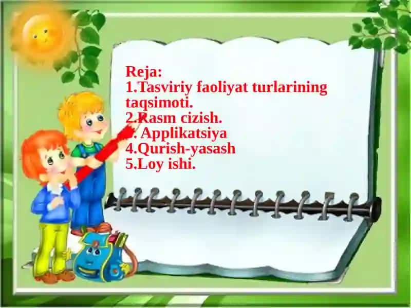 Tasviriy faoliyat turlari va uning ahamiyati 2