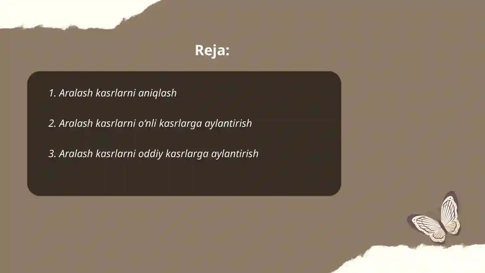 Aralash kasrlarni qoʻshish 2