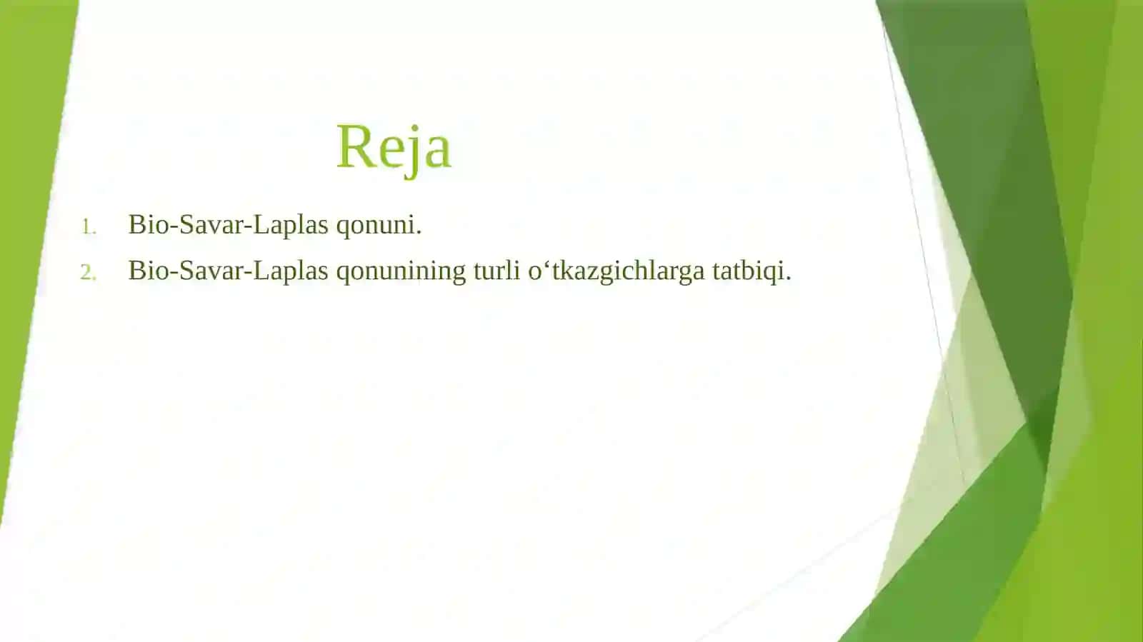 Bio-Savar-Laplasqonunivauningturlio‘tkazgichlargatatbiqi 2