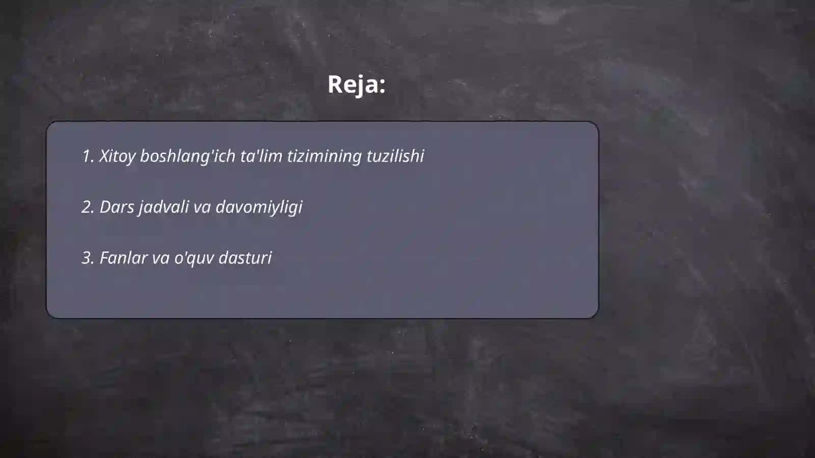 Xitoy ta'lim tizimi 2