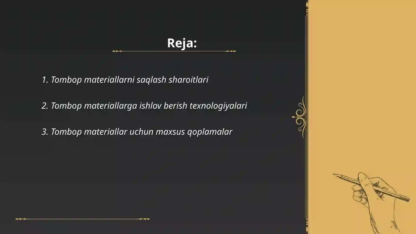 Tombop materiallarni umrini uzaytirish 2