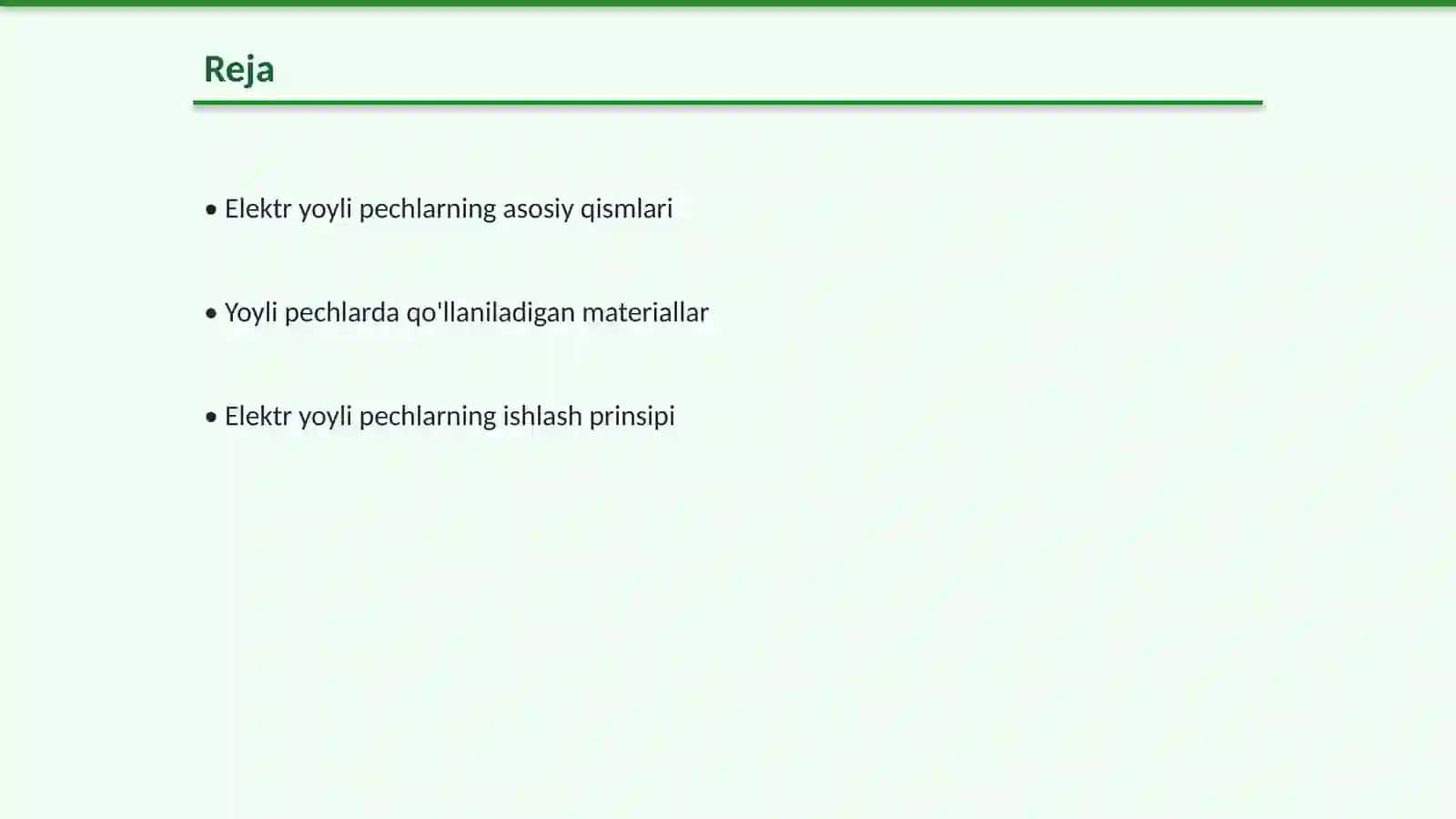 Elektr yoyli pechlarning tuzilishi va qo'llanishi 2