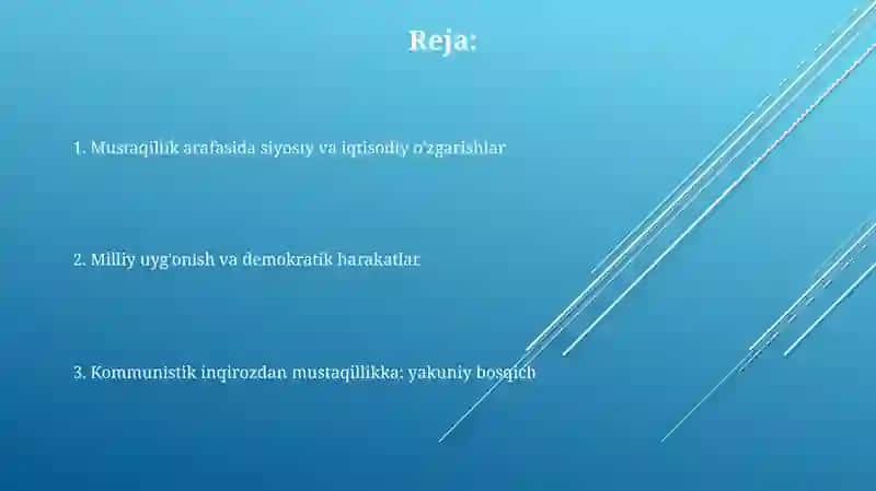 Mustaqillik arafasida Oʻzbekistondagi ijtimoiy-siyosiy jarayonlar 2