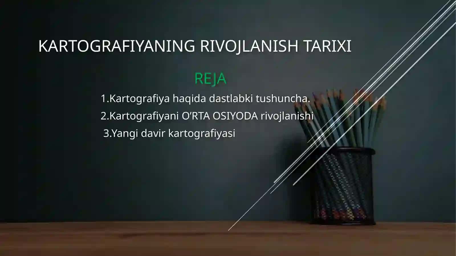 Kartografiya haqida darslik 2