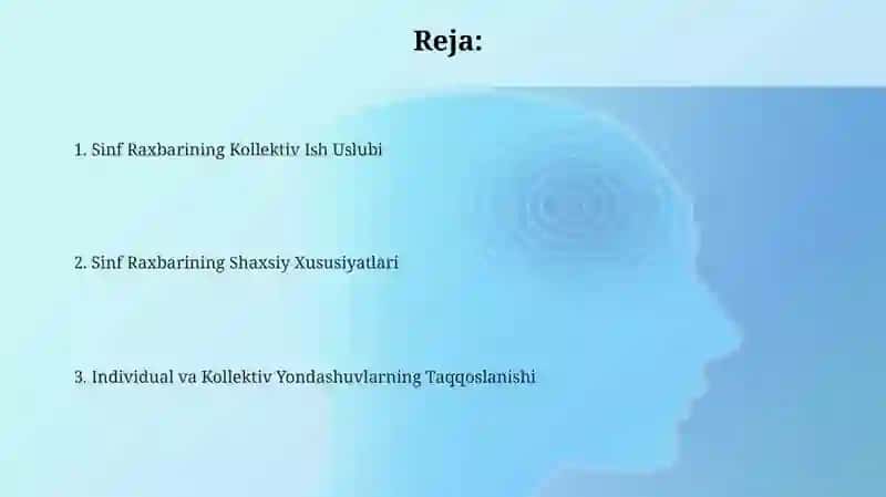 Sinf Raxbarining Liderlik Sifatlari 2