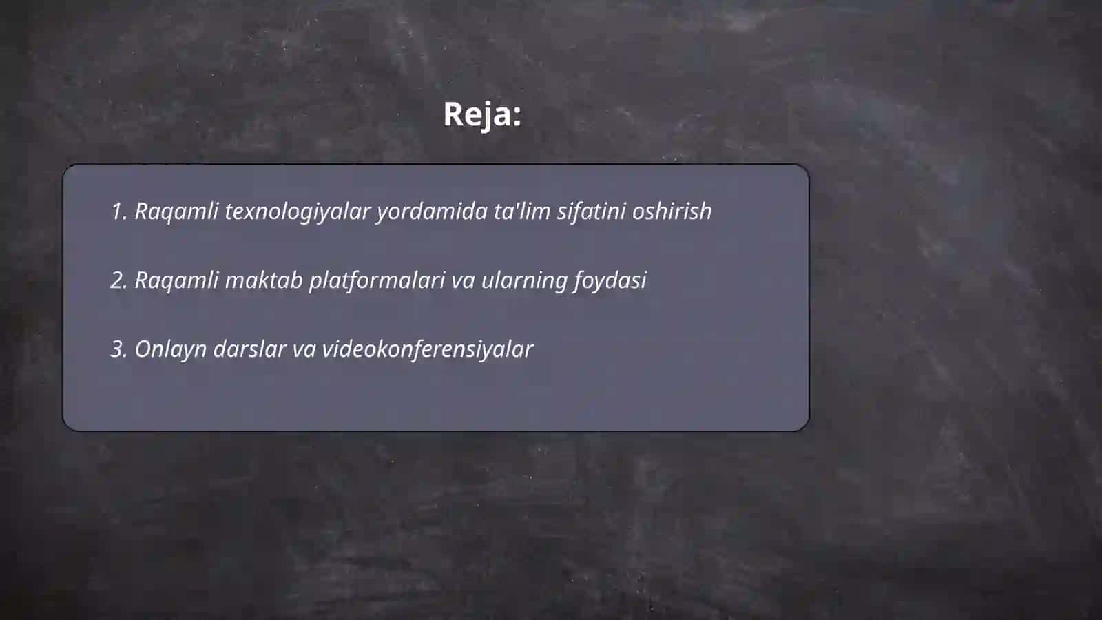 O'quv jarayonlarida raqamli texnologiyalardan foydalanish imkoniyatlari 2