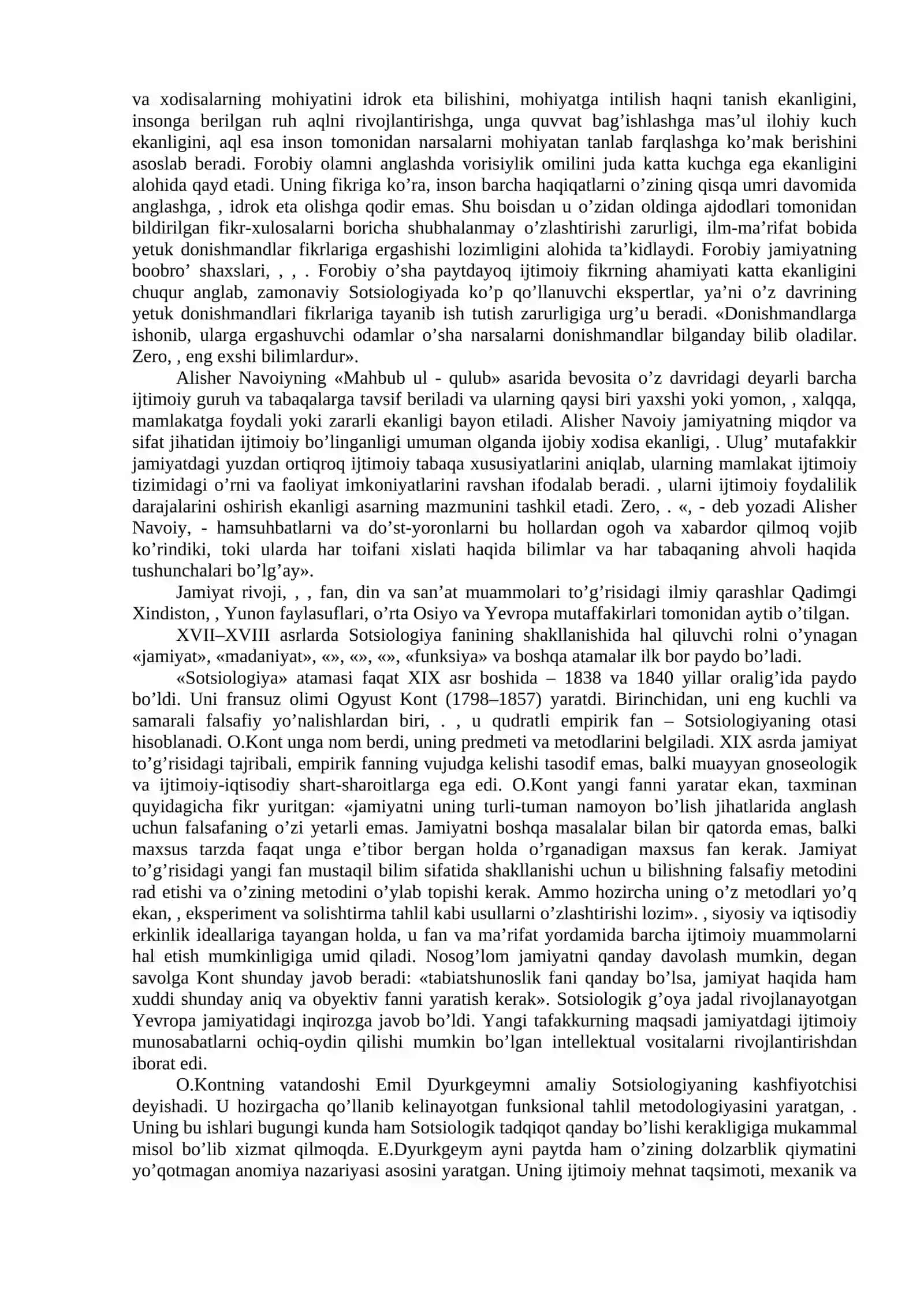 Sotsiologiya fanining vujudga kelishida ijtimoiy-iqtisodiy, g’oyaviy-nazariy shart-sharoitlar 2