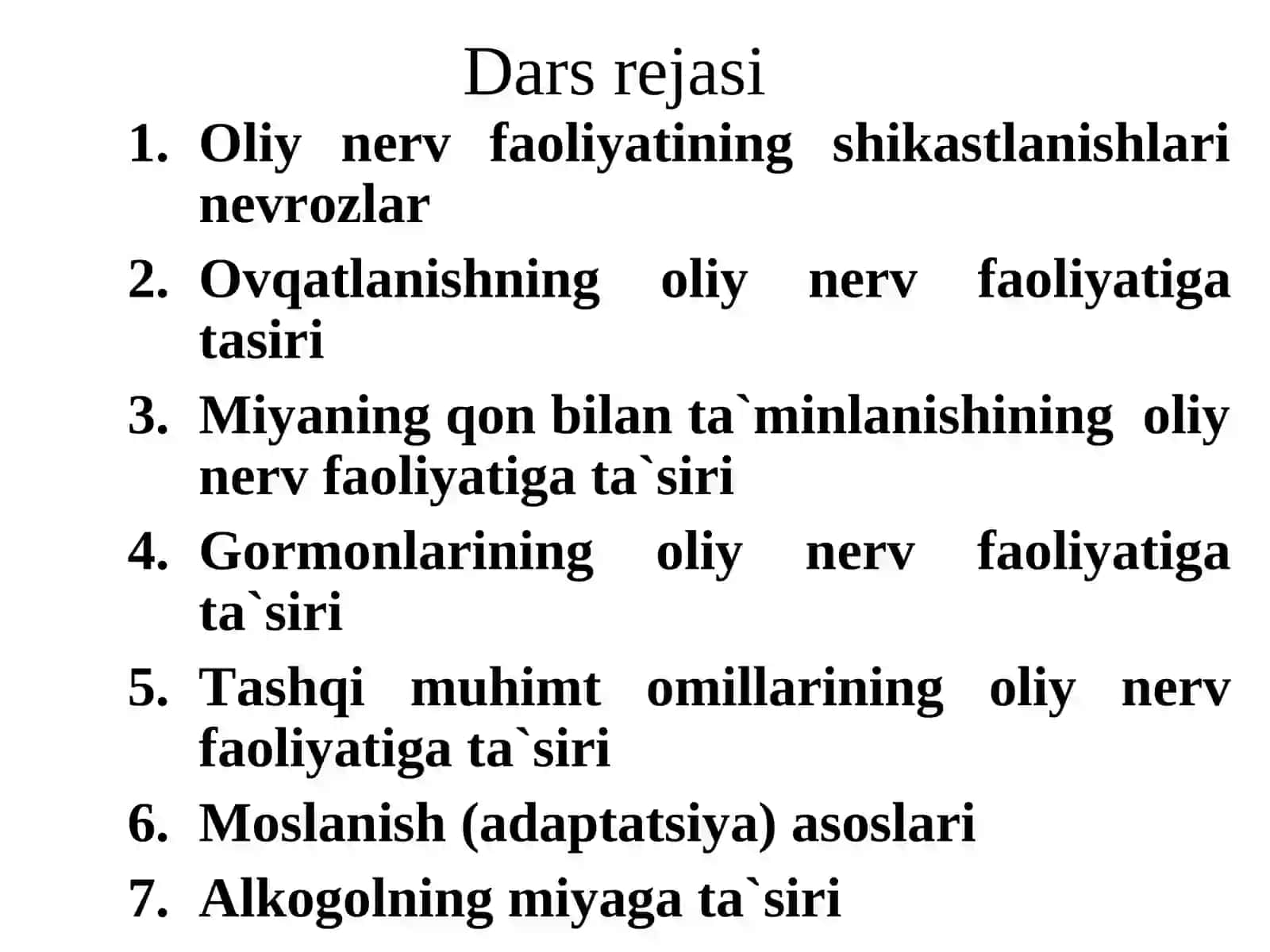 Oliy nerv faoliyatining shikastlanishlari nevrozlar 2