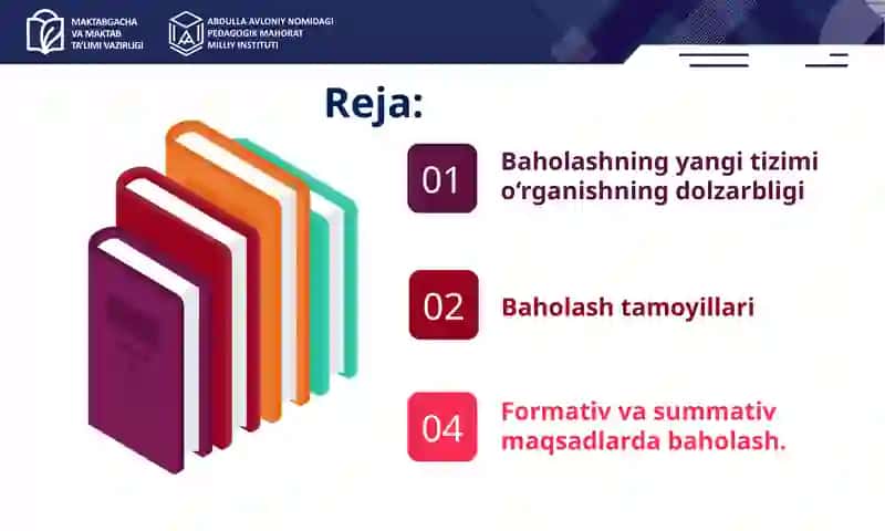 O'quvchilar bilimini baholashning yangi tizimi 2