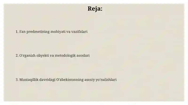 O'zbekistonning eng yangi tarixi 2