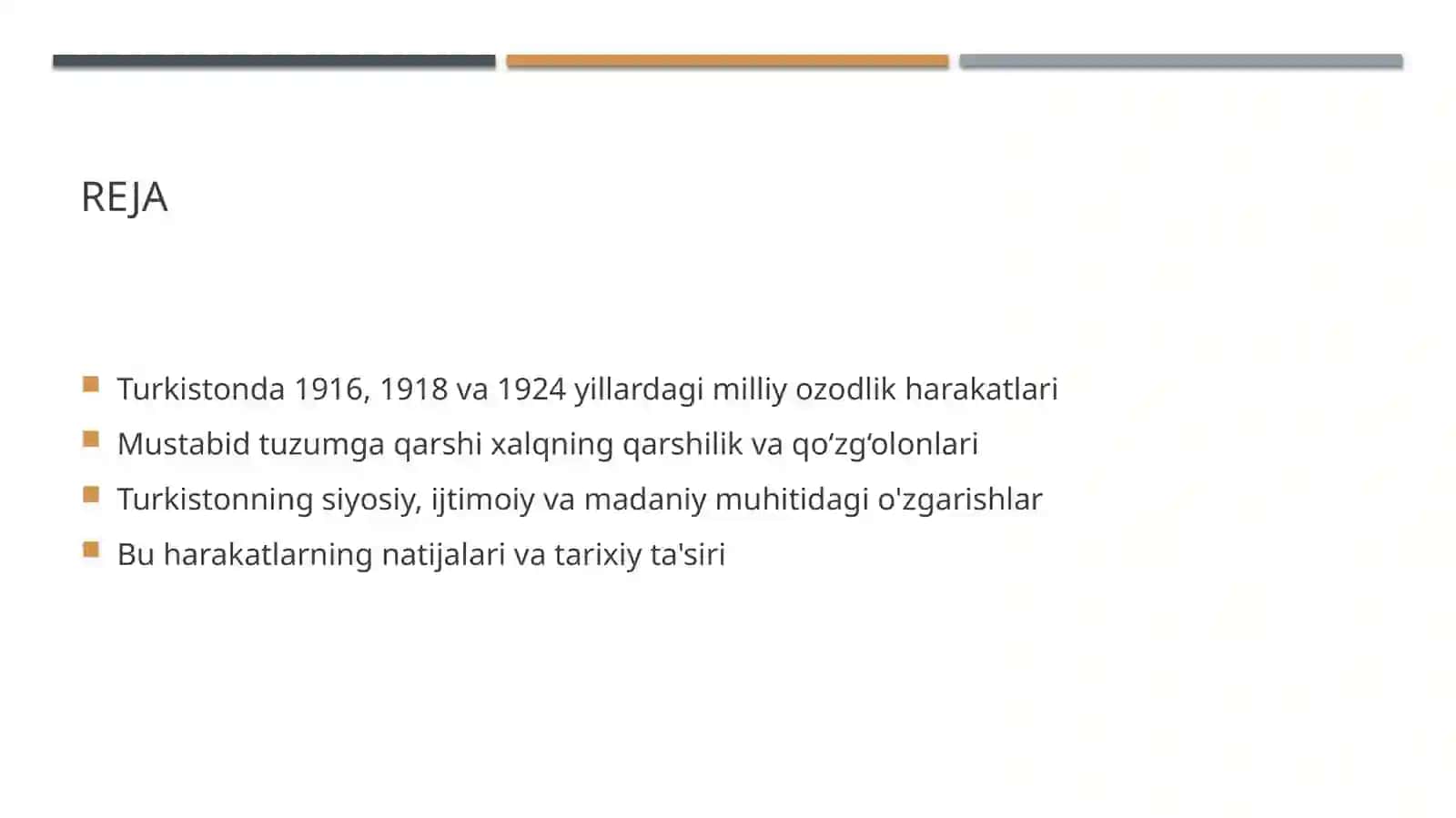 Turkistonda milliy ozodlik harakati mustabid tuzumga qarshi 1916, 1918, 1924 2