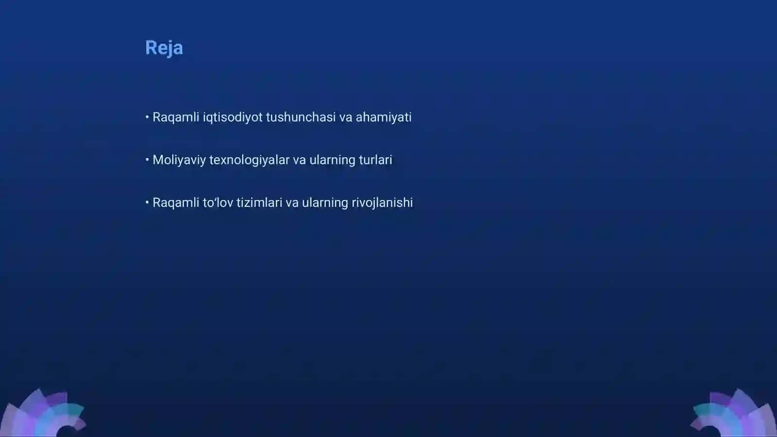 Raqamli iqtisodiyotda moliyaviy texnologiyalar roʻli 2