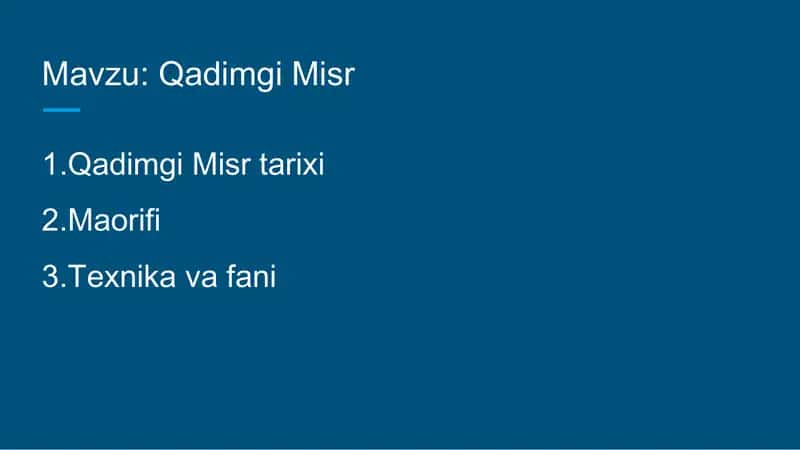 Misr Tarixi 2