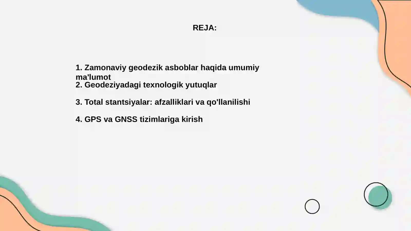 Zamonaviy geodezik asboblar 2