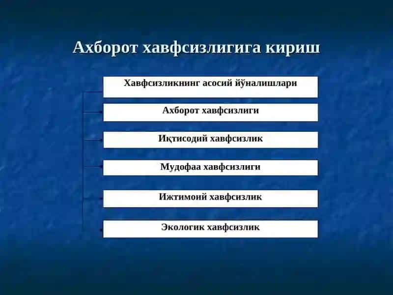 Ахборот хавфсизлиги 2