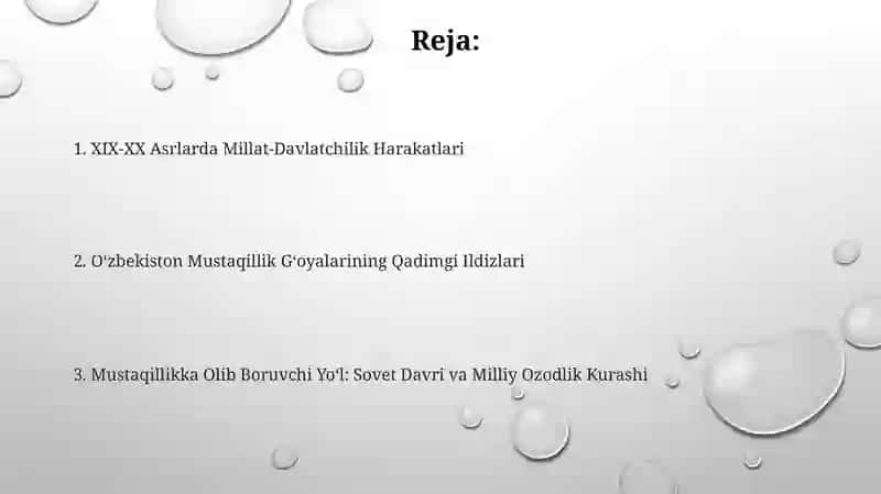 Oʻzbekiston mustaqillik ğoyalarining tarixiy asoslari 2