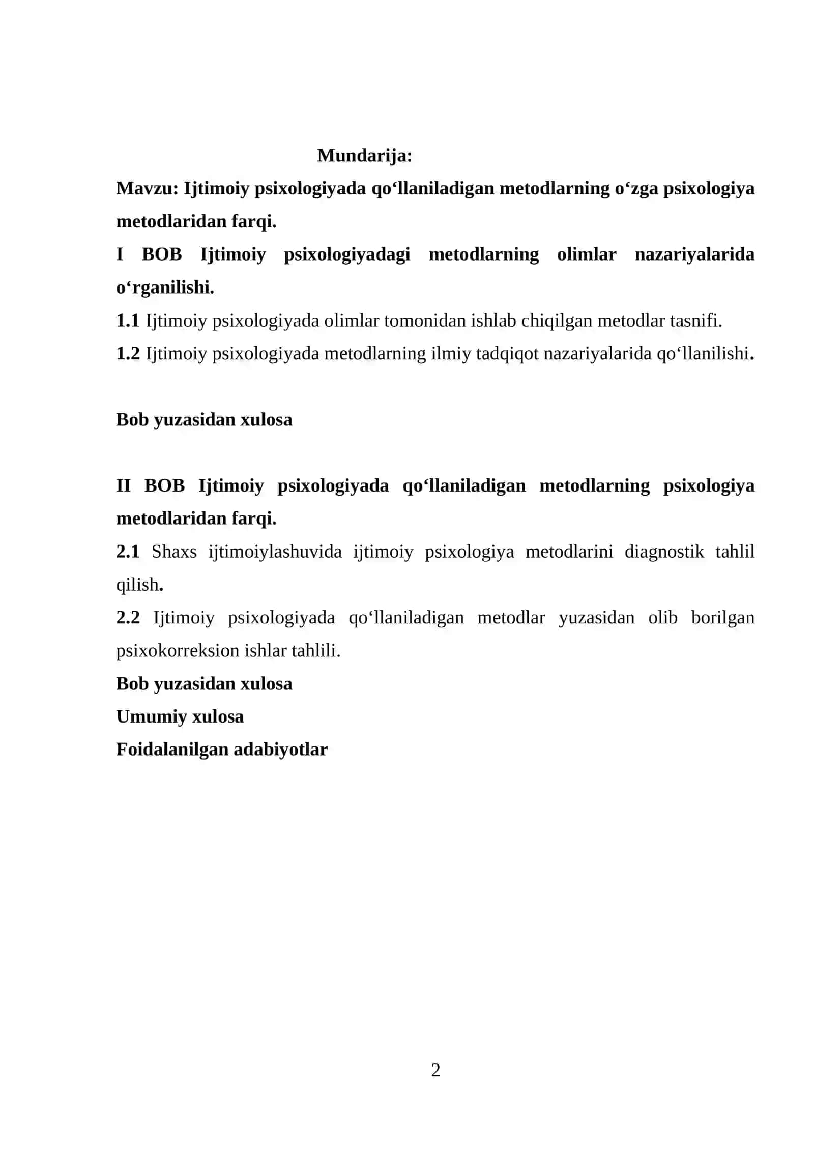 Ijtimoiy psixologiyada qoʻllaniladigan metodlarning oʻzga psixologiya metodlaridan farqi 2