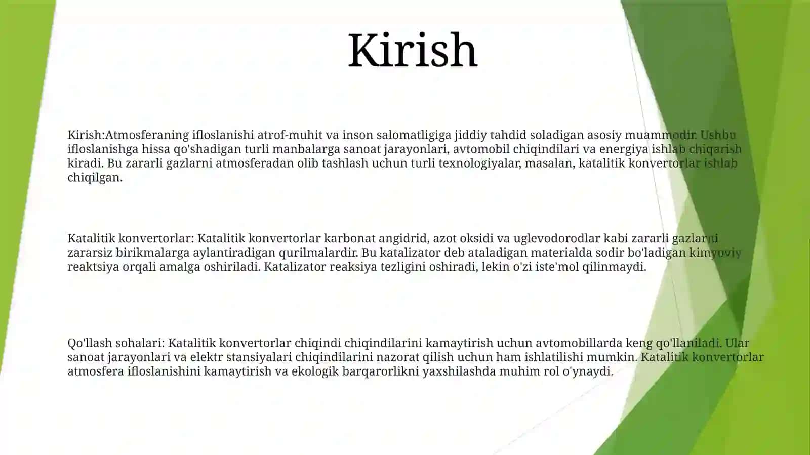 Katalitik Konvertorlar 2