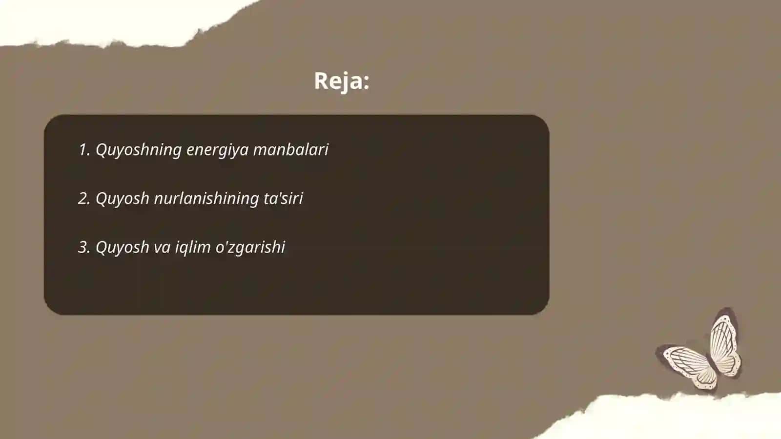 Quyoshning energiya manbalari 2