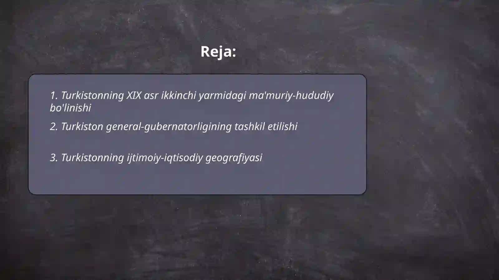 Turkistonning XIX asr ikkinchi yarmi–1917 yillardagi tarixiy geografiyasi 2