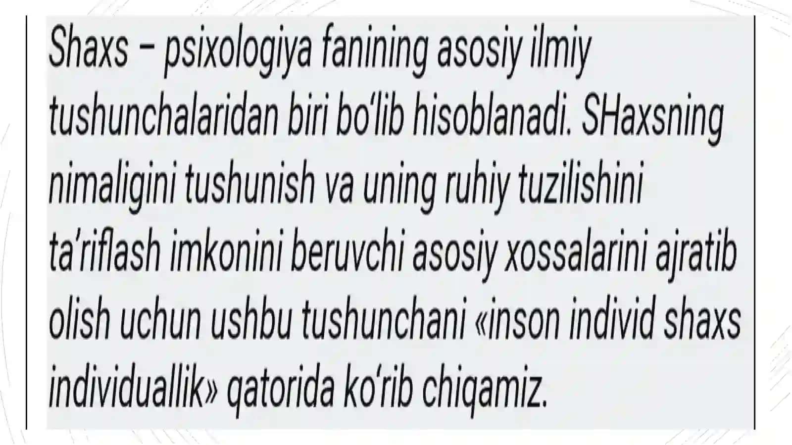 Rivojlanishning yoshga va individual xususiyatlariga oid tadqiqotlar tahlili 2