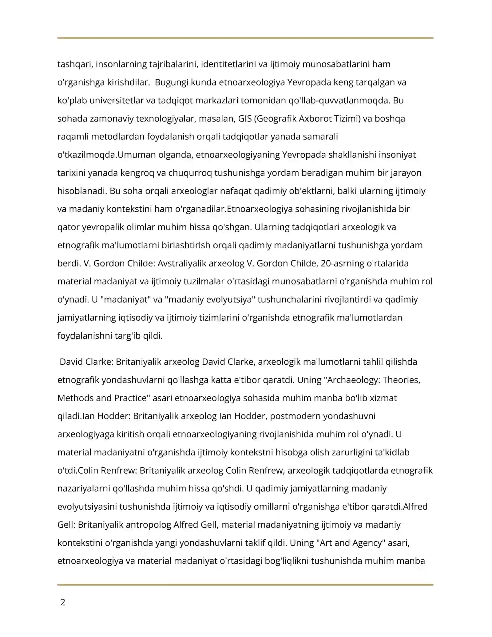 Etnoarxeologiyaning yevropada shakllanishi 2