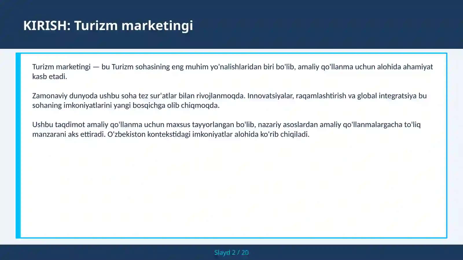 Turizm marketingi 2