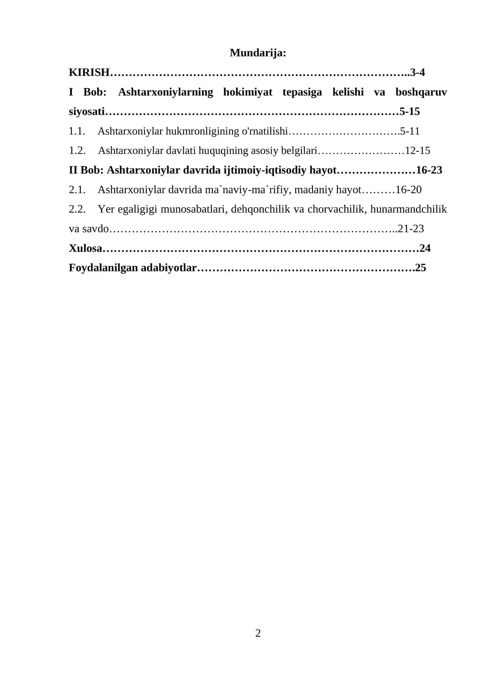 Ashtarxoniylar davlat tizimi, boshqaruv tartiblari 2