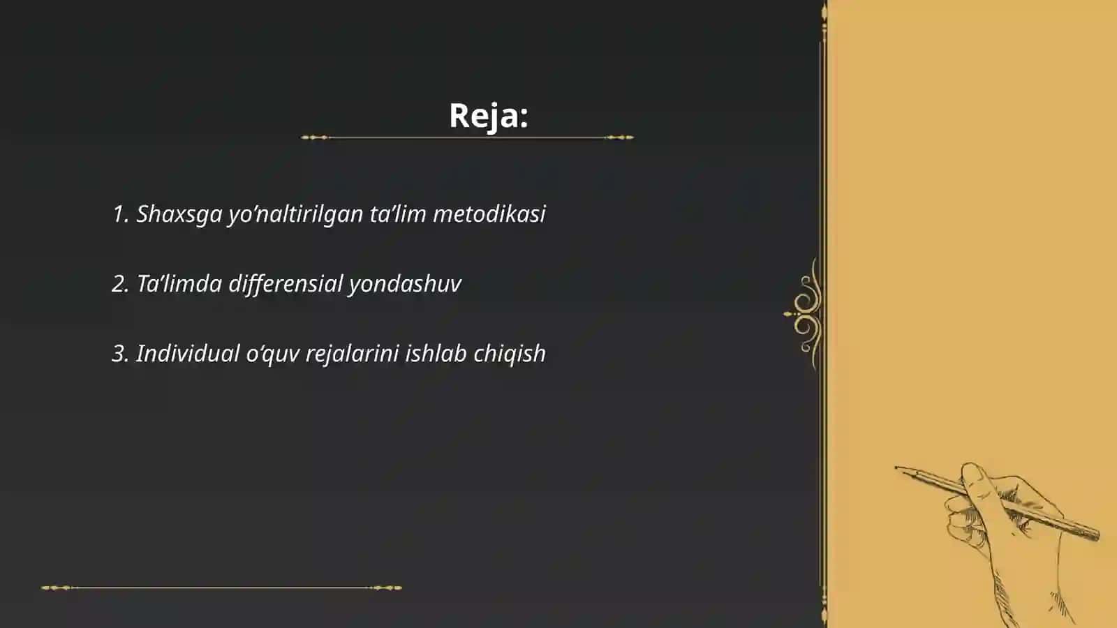 Shaxsga yo’naltirilgan ta’lim texnolohiyalari 2