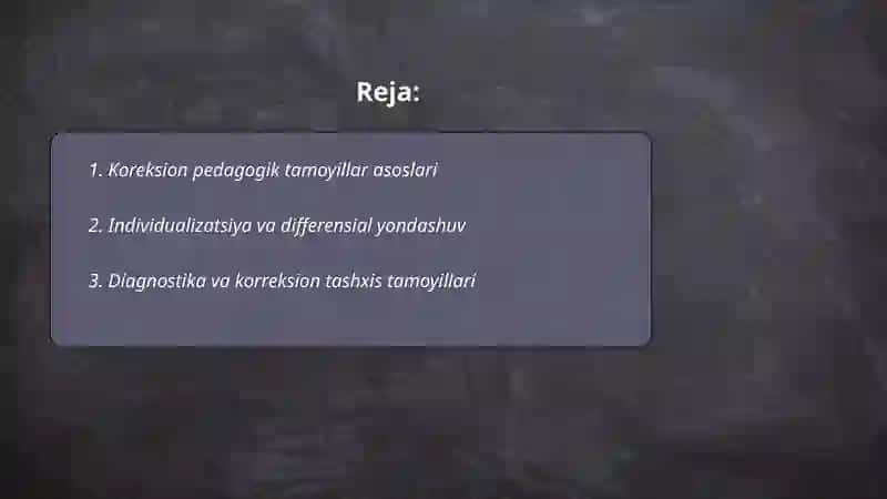 Koreksion pedodogik tamoyilar 2
