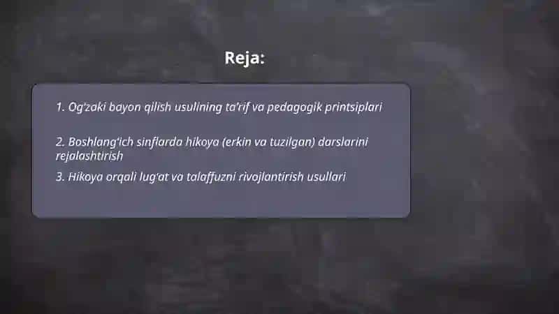 Taʼlim metodlari va usullari 2