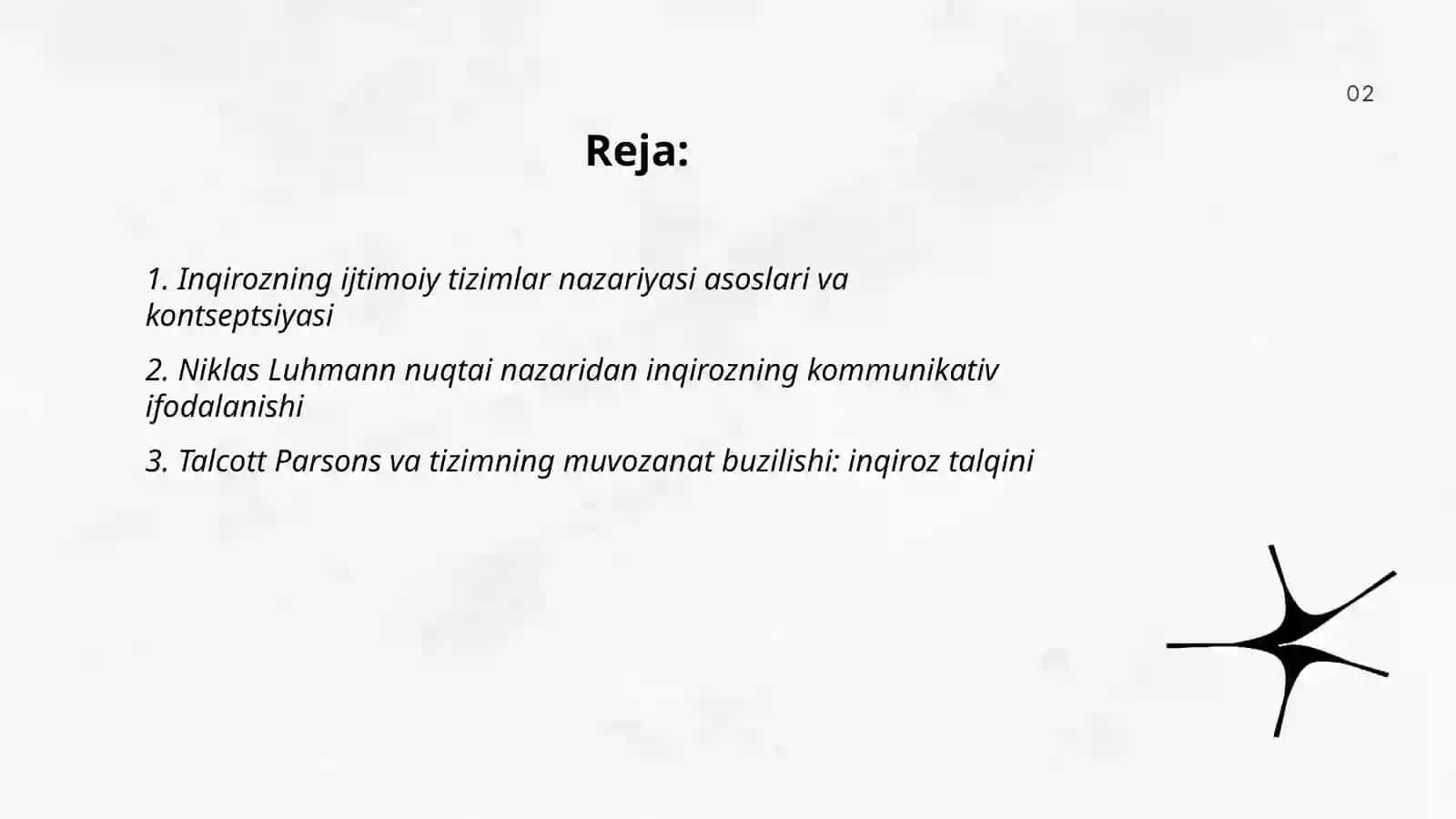 Inqirozning ijtimoiy tizimlar nazaryasida ifodalanishi 2