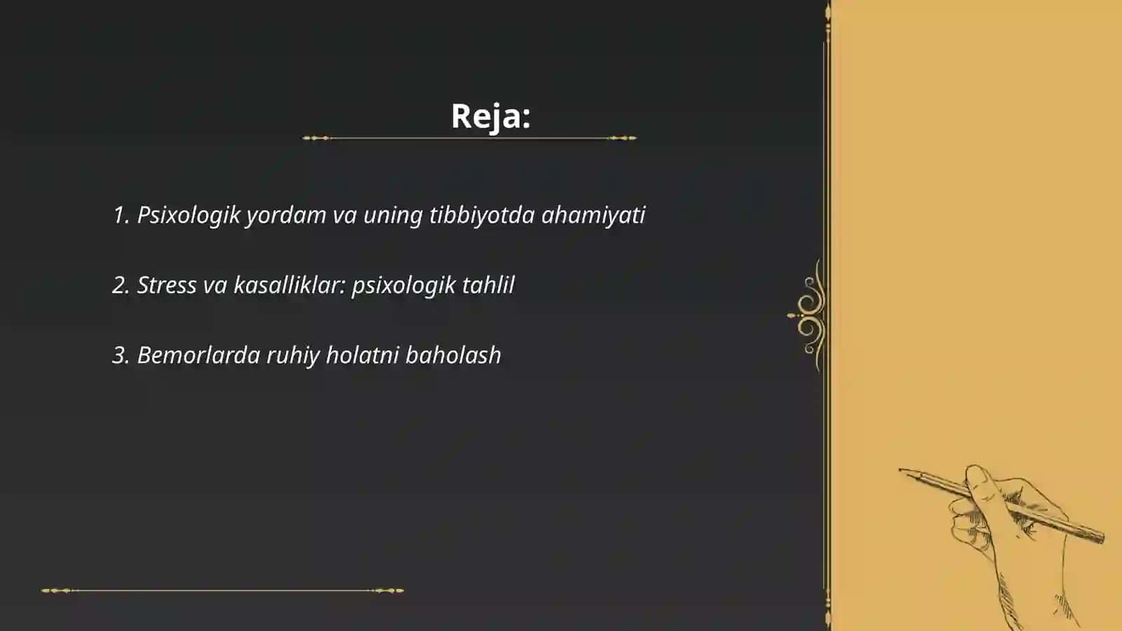 Tibbiyot sohasida psixologik yordam 2