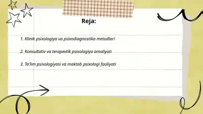 Psixologiya tarmoqlari Psixologik kasbiy faoliyat 2