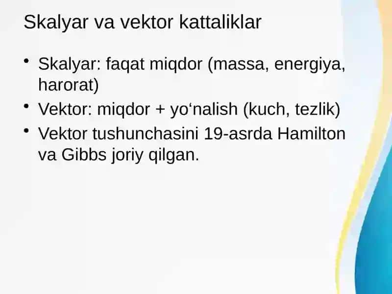 FIZIK KATTALIKLAR VA ULARNING BIRLIKLARI 2