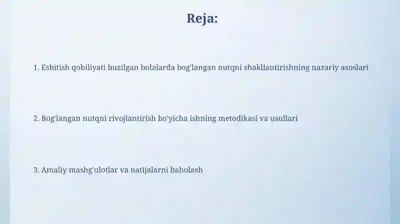Nutqni shakllantirish bo'yicha ishning usullari 2