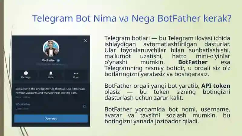 O'yin botini yaratish 2