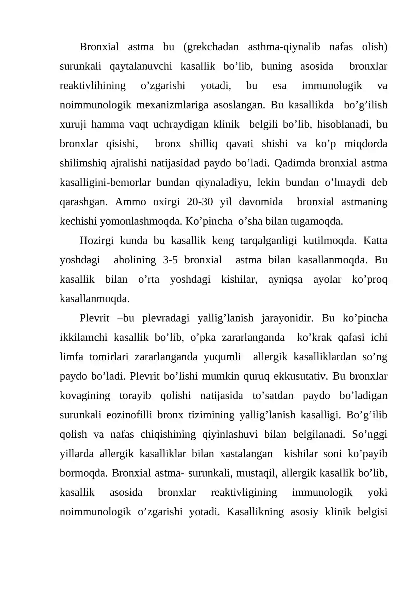Bronxial astma, plevrit kasalligi, yurak yetishmovchiligi, kollaps va shokda birinchi yordam ko'rsatish 2
