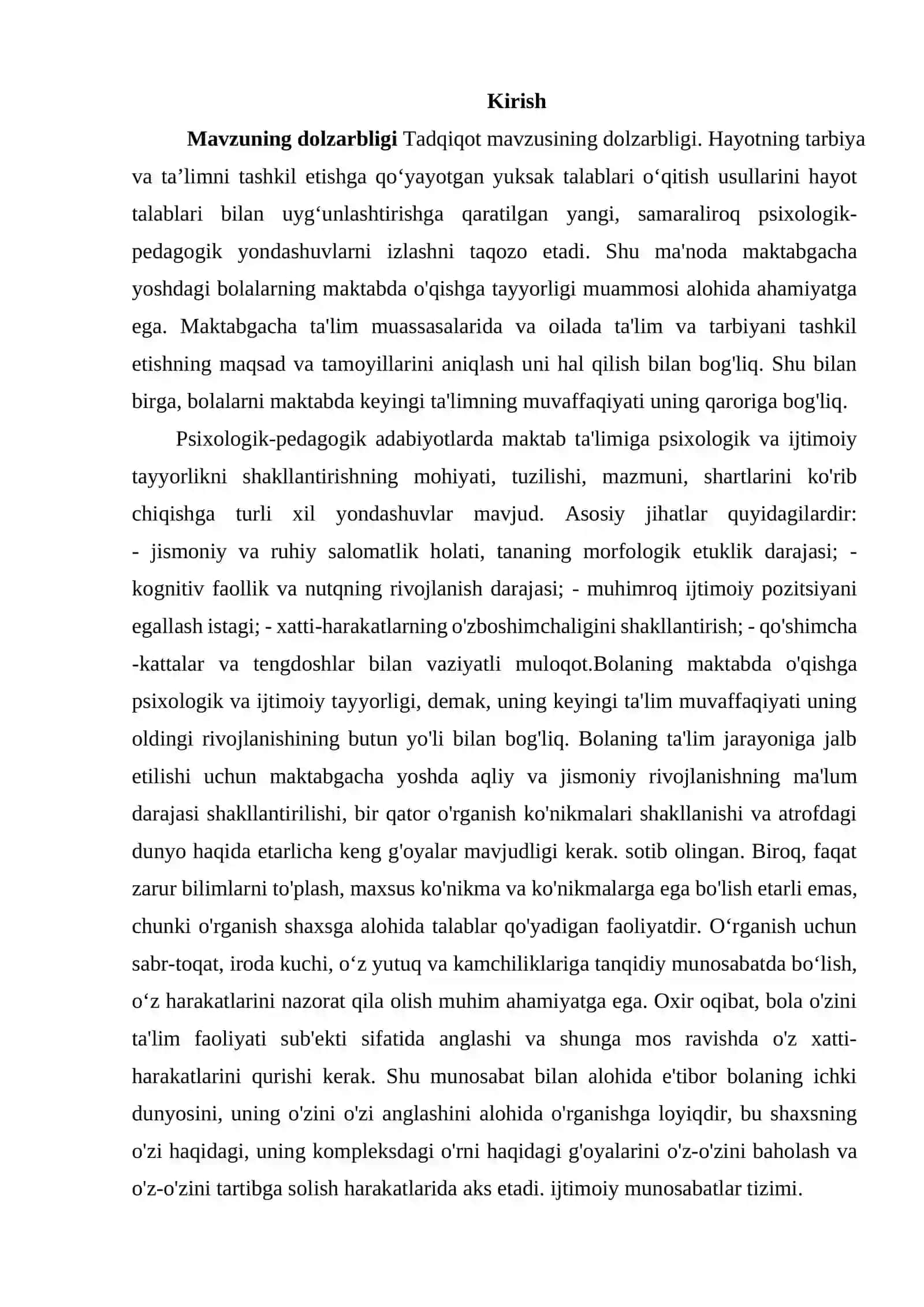 Maktabgacha yoshdagi bola shaxsini barkamol qilib tarbiyalashda faoliyatning roli 2