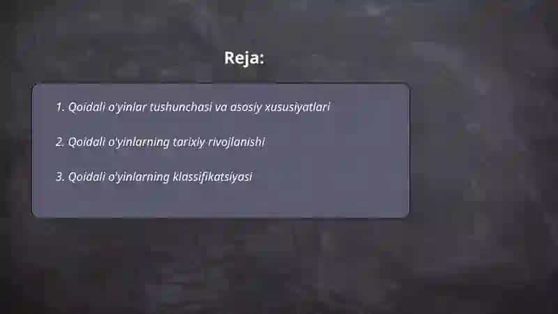 Qoidali o'yinlar va uning turlari 2