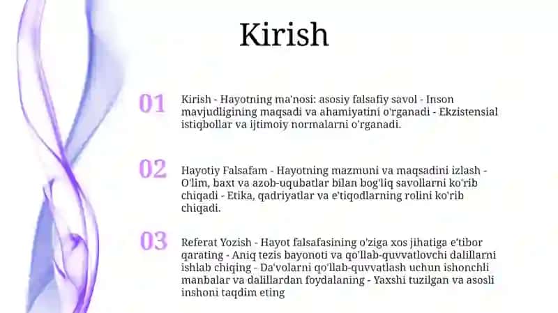 Mening Hayotiy Falsafam Mavzusida Referat Yozish 2