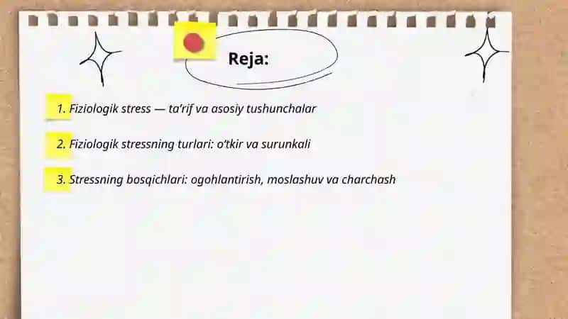 Fiziologik stress haqida tushuncha 2