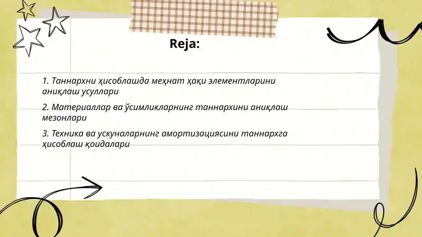 Ободонлаштириш ва кўкаламзорлаштириш хизматларини кўрсатишда иш ва хизматларнинг таннархини калкулятция қилиш тартиби 2
