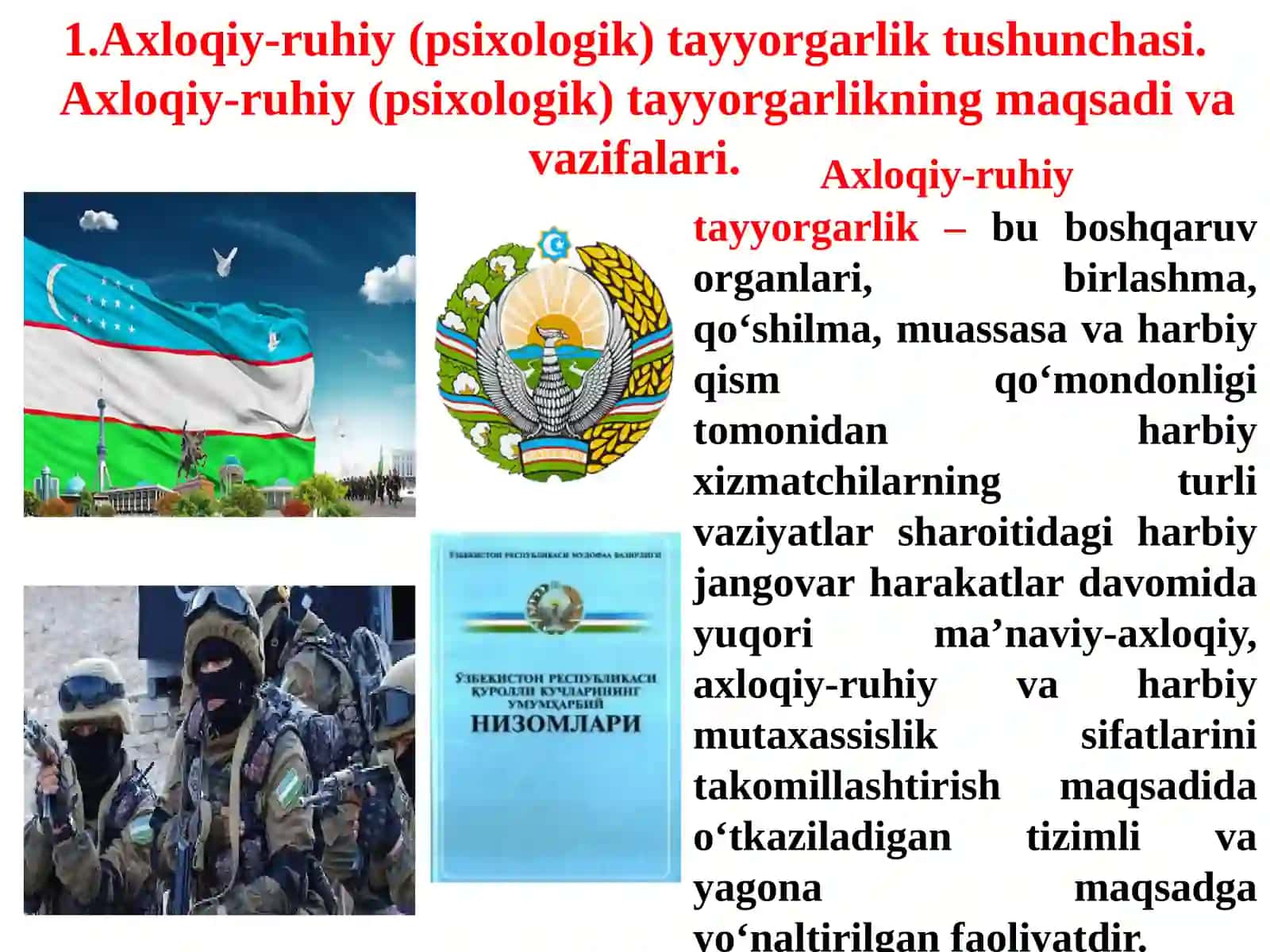 Axloqiy-ruhiy (psixologik) tayyorgarlik 2