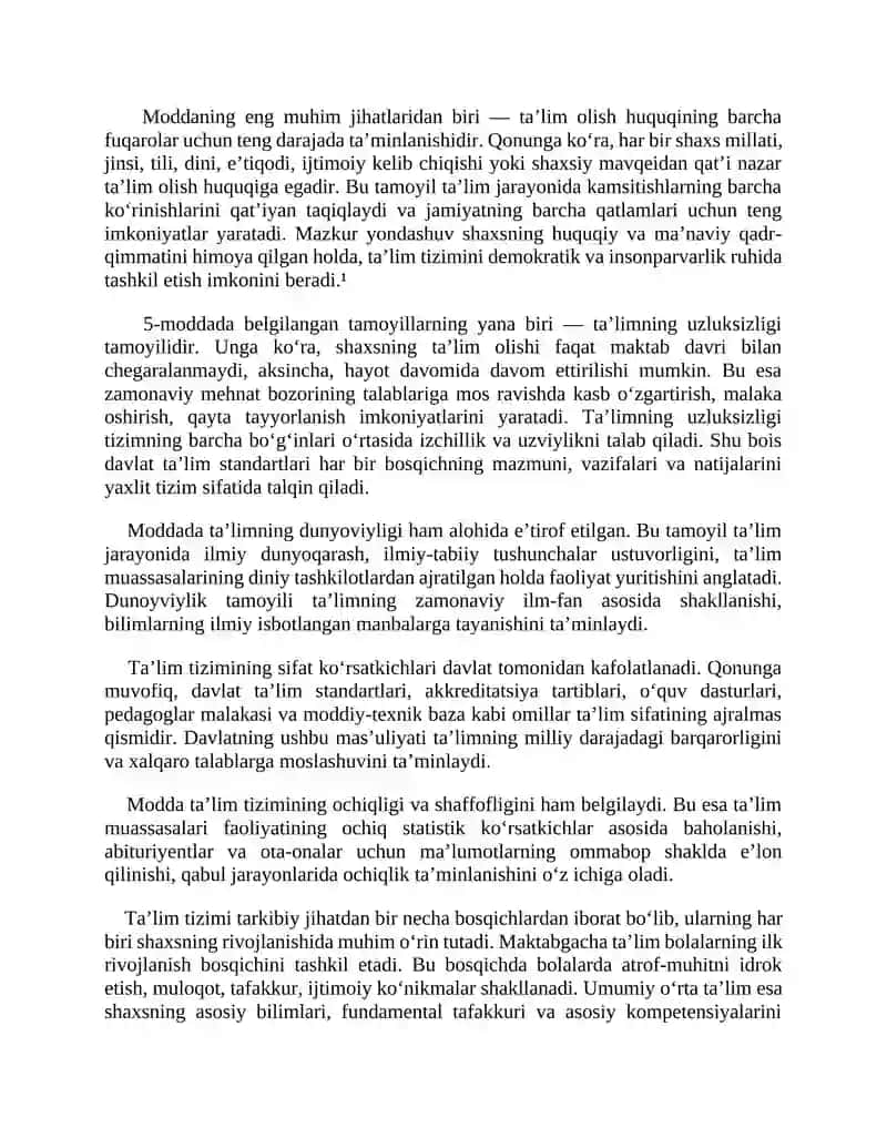 O‘ZBEKISTON RESPUBLIKASI TA’LIM TIZIMI 2