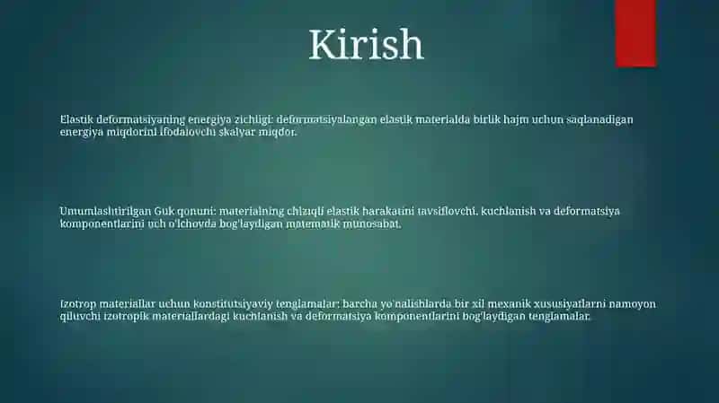 Umumlashtirilgan Guk qonuni 2